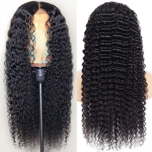 Front Lace Human Hair Wig Deep Wave Human Wigs - Dazzling Beauty Solution