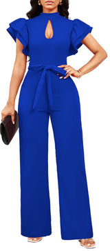 Women's Elegant Jumpsuit – Dressy Formal Long Pants Business Jumpsuit
