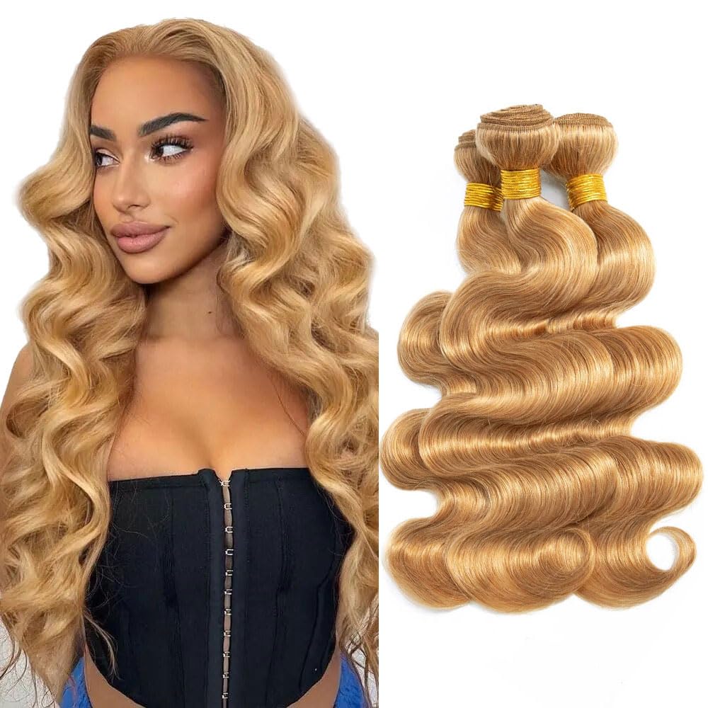 YOUNGHANN Brazilian P4/613 Body Wave Human Hair Bundles – Highlight Blonde Virgin Hair
