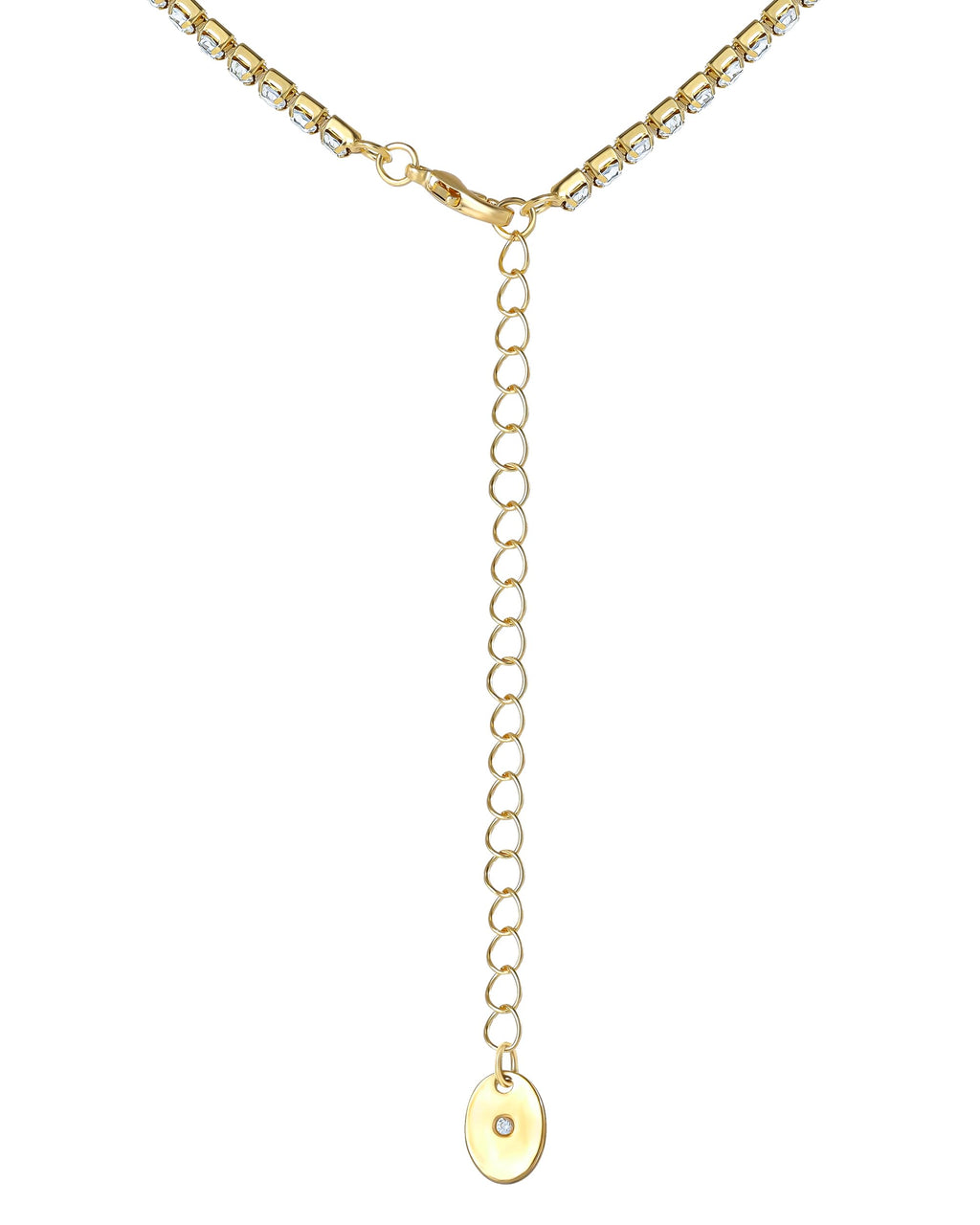 Juicy Couture Pink Pavé Crystal Heart Tennis Necklace | 16"+2" | Y2K Gift for Her