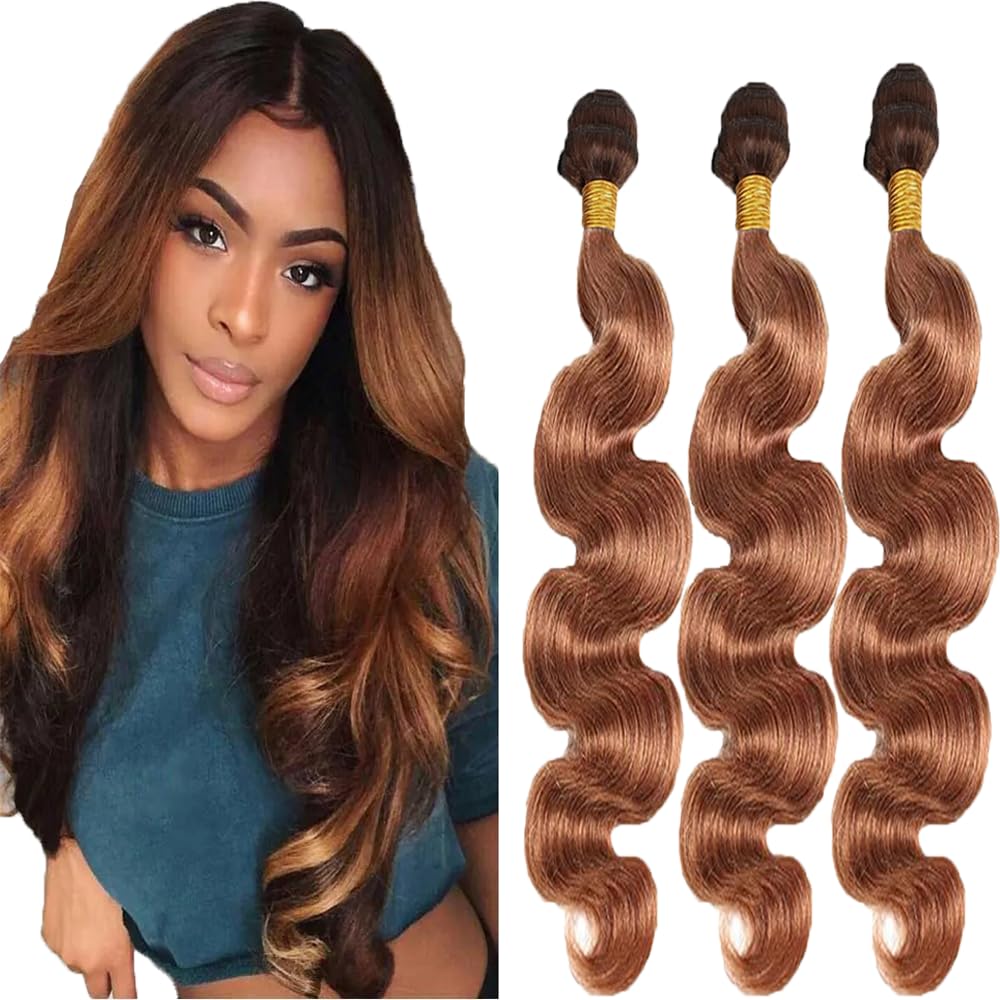 YOUNGHANN Brazilian P4/613 Body Wave Human Hair Bundles – Highlight Blonde Virgin Hair