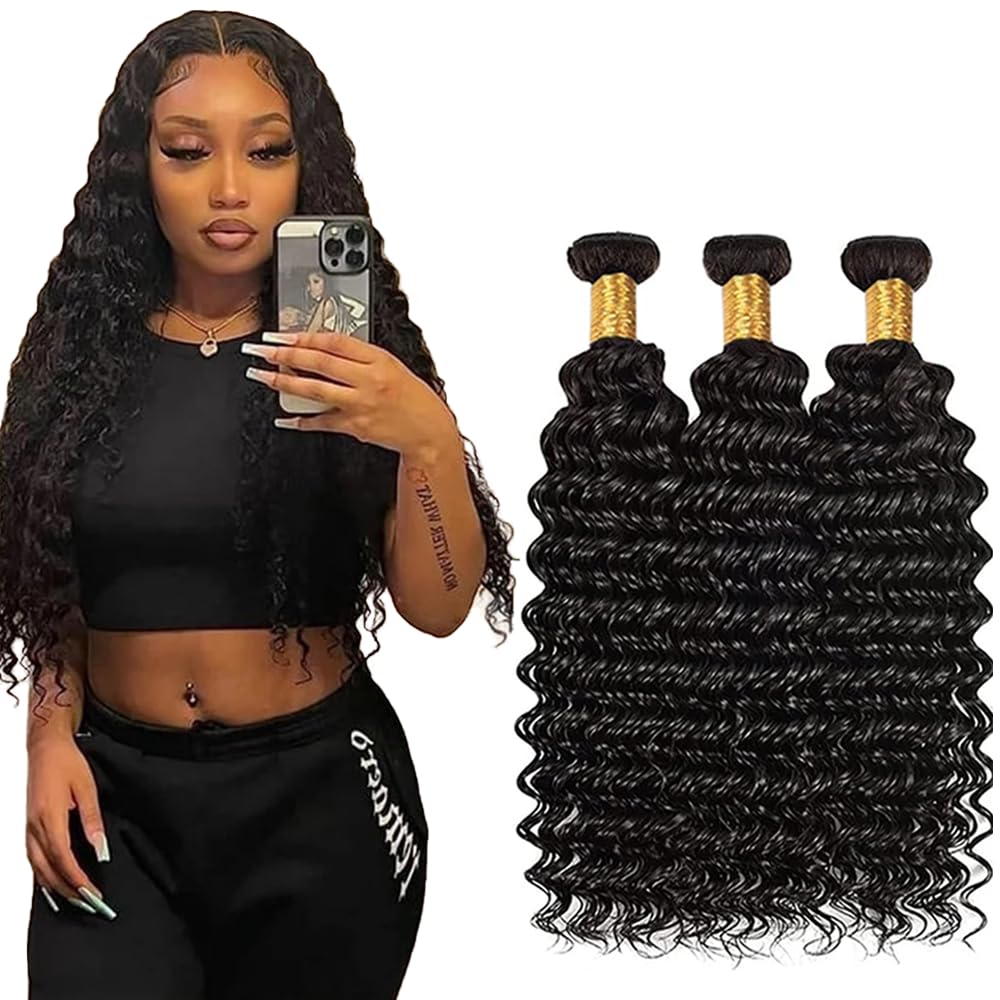 YOUNGHANN Brazilian P4/613 Body Wave Human Hair Bundles – Highlight Blonde Virgin Hair