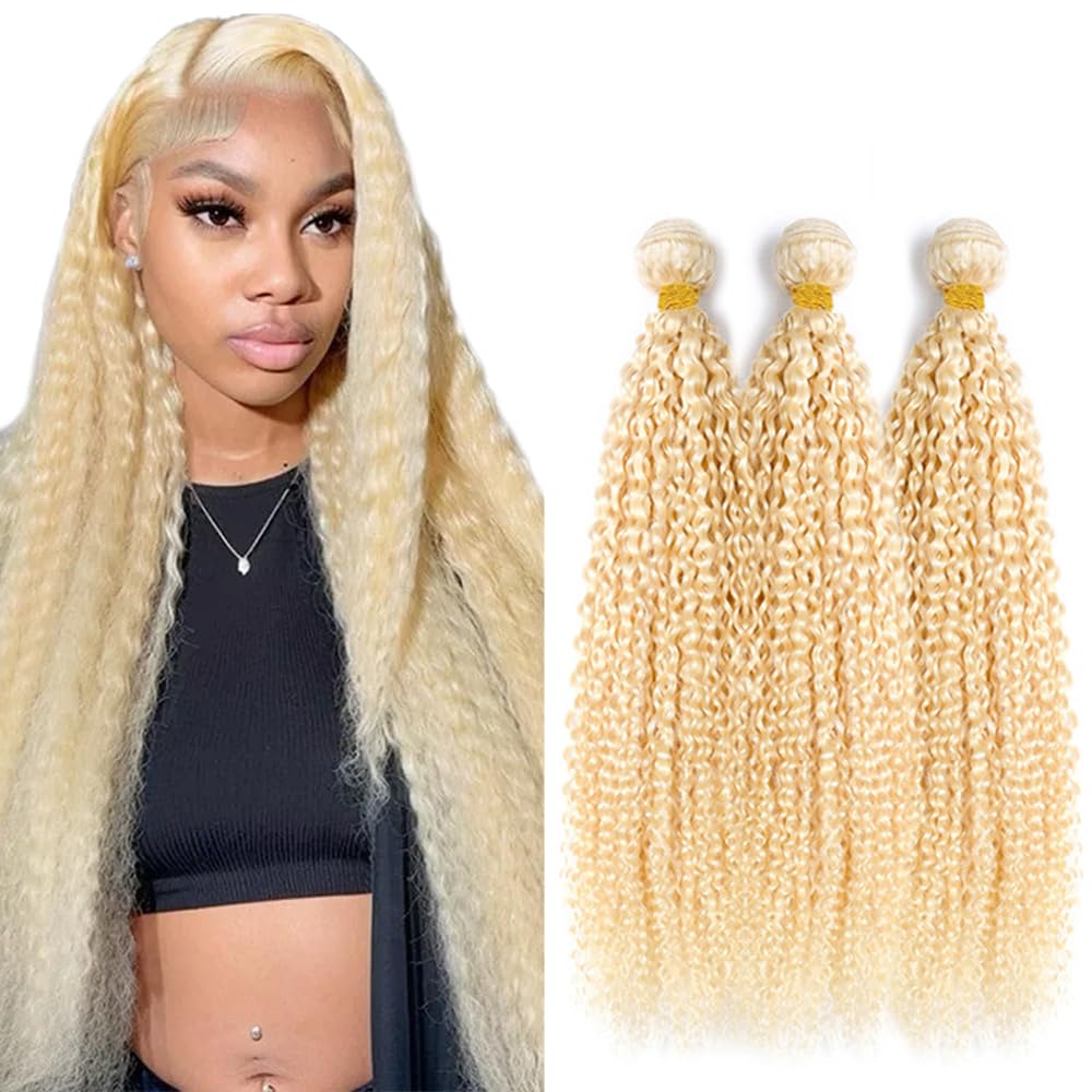 YOUNGHANN Brazilian P4/613 Body Wave Human Hair Bundles – Highlight Blonde Virgin Hair
