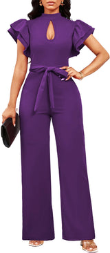 Women's Elegant Jumpsuit – Dressy Formal Long Pants Business Jumpsuit