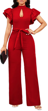 Women's Elegant Jumpsuit – Dressy Formal Long Pants Business Jumpsuit