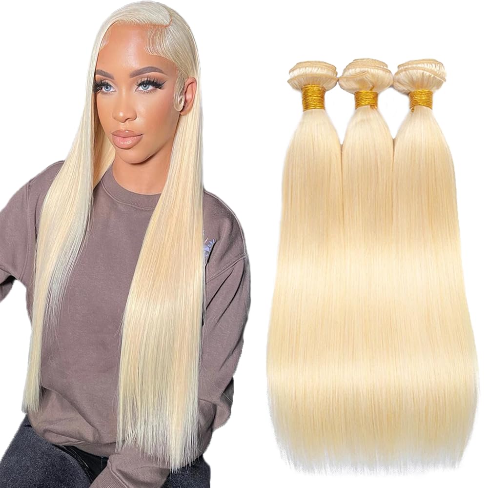 YOUNGHANN Brazilian P4/613 Body Wave Human Hair Bundles – Highlight Blonde Virgin Hair