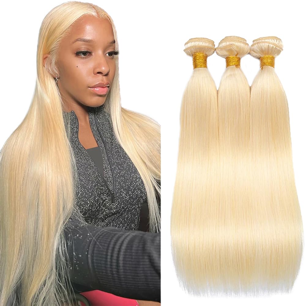 YOUNGHANN Brazilian P4/613 Body Wave Human Hair Bundles – Highlight Blonde Virgin Hair