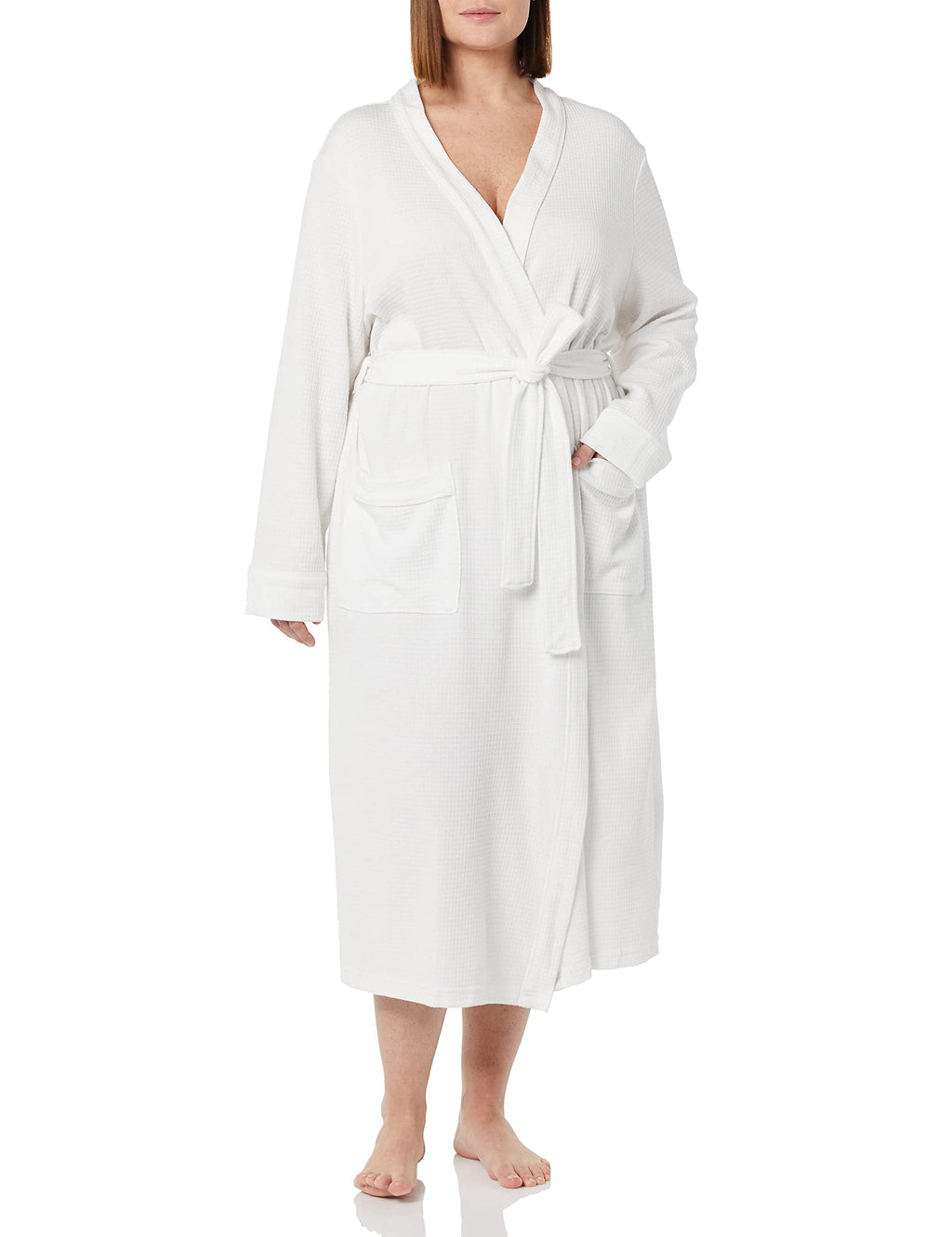 Amazon Essentials Women's Lightweight Waffle Full-Length Bath Robe (Available in Plus Size)