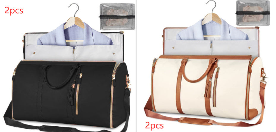 Women’s Large Capacity Travel Duffle Bag – Waterproof Foldable Suit Tote - Dazzling Beauty Solution