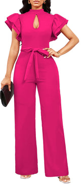 Women's Elegant Jumpsuit – Dressy Formal Long Pants Business Jumpsuit