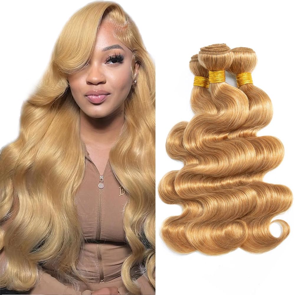 YOUNGHANN Brazilian P4/613 Body Wave Human Hair Bundles – Highlight Blonde Virgin Hair