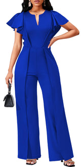 Women's Elegant Jumpsuit – Dressy Formal Long Pants Business Jumpsuit