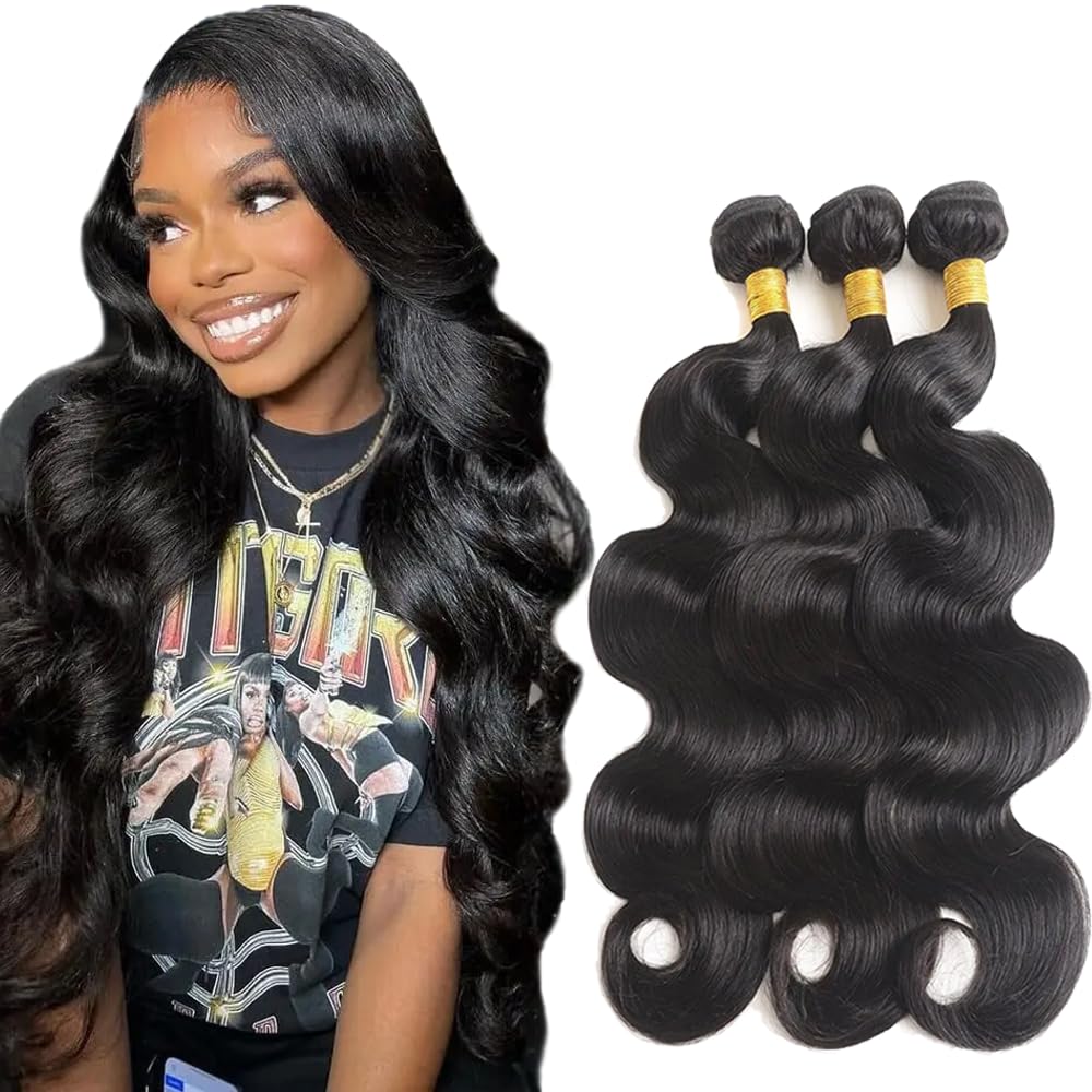 YOUNGHANN Brazilian P4/613 Body Wave Human Hair Bundles – Highlight Blonde Virgin Hair