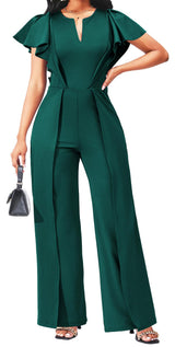 Women's Elegant Jumpsuit – Dressy Formal Long Pants Business Jumpsuit