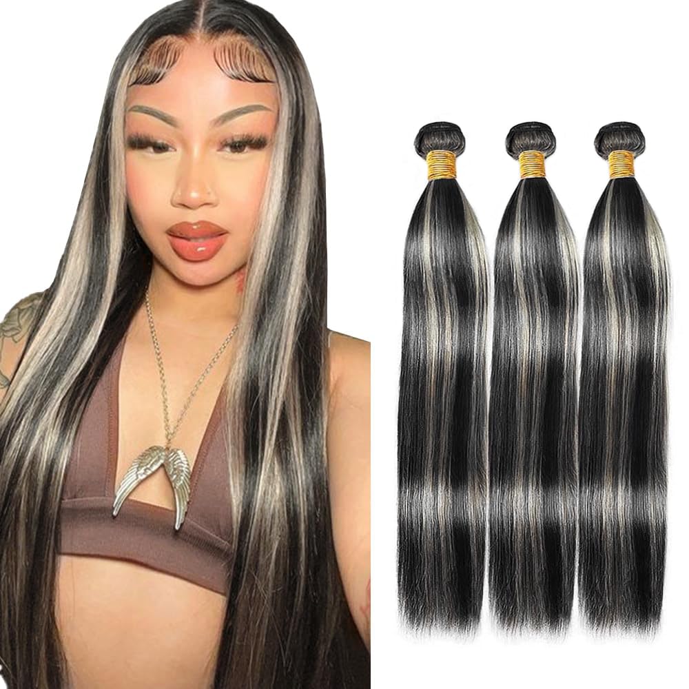 YOUNGHANN Brazilian P4/613 Body Wave Human Hair Bundles – Highlight Blonde Virgin Hair