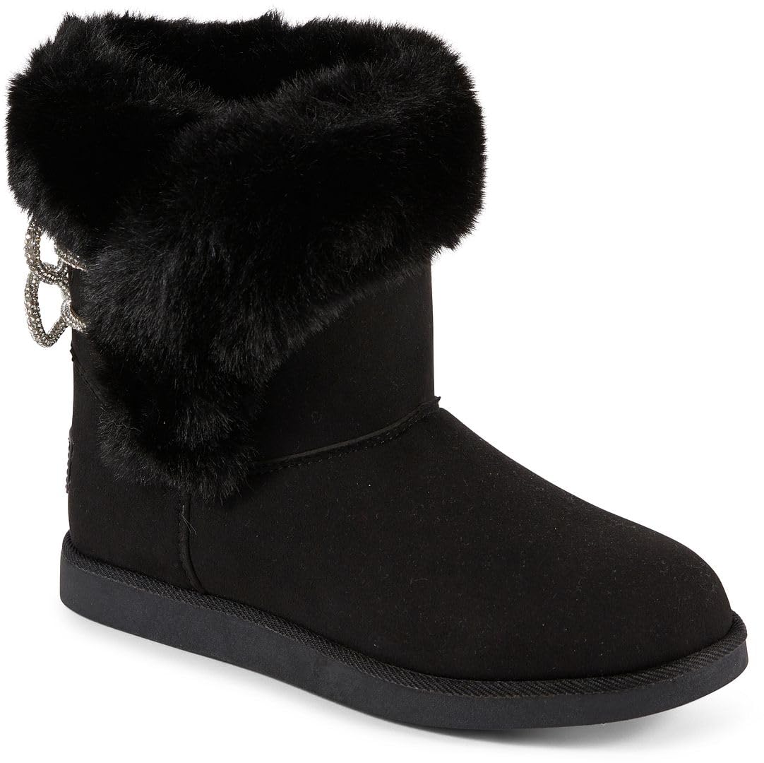 Juicy Couture Women's Slip-On Winter Snow Boots | Faux Fur Lined | Warm Fashion Booties | Sizes 5–12