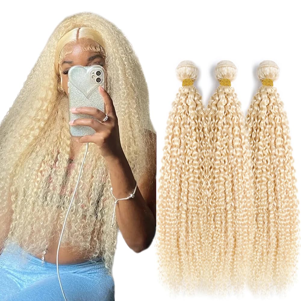 YOUNGHANN Brazilian P4/613 Body Wave Human Hair Bundles – Highlight Blonde Virgin Hair