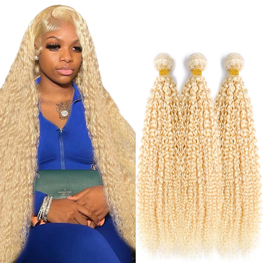 YOUNGHANN Brazilian P4/613 Body Wave Human Hair Bundles – Highlight Blonde Virgin Hair