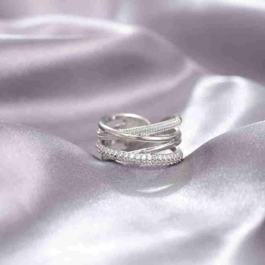 Niche Opening Adjustable Non-fading Cross Ring - Dazzling Beauty Solution