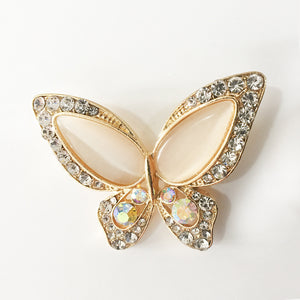 Women’s Butterfly Brooch – Gemstone Inlay Pin Accessory - Dazzling Beauty Solution