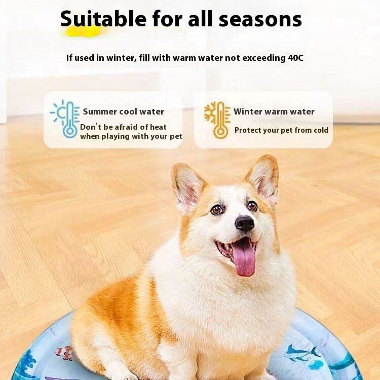 Summer Cooling Pet Water Bed Cushion Ice Pad Dog Sleeping Square Mat For Puppy Dogs Cats Pet Kennel Cool Cold - Dazzling Beauty Solution