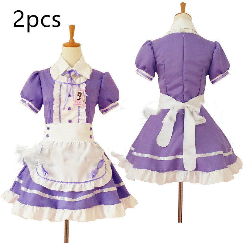Black and white maid anime costume - Dazzling Beauty Solution