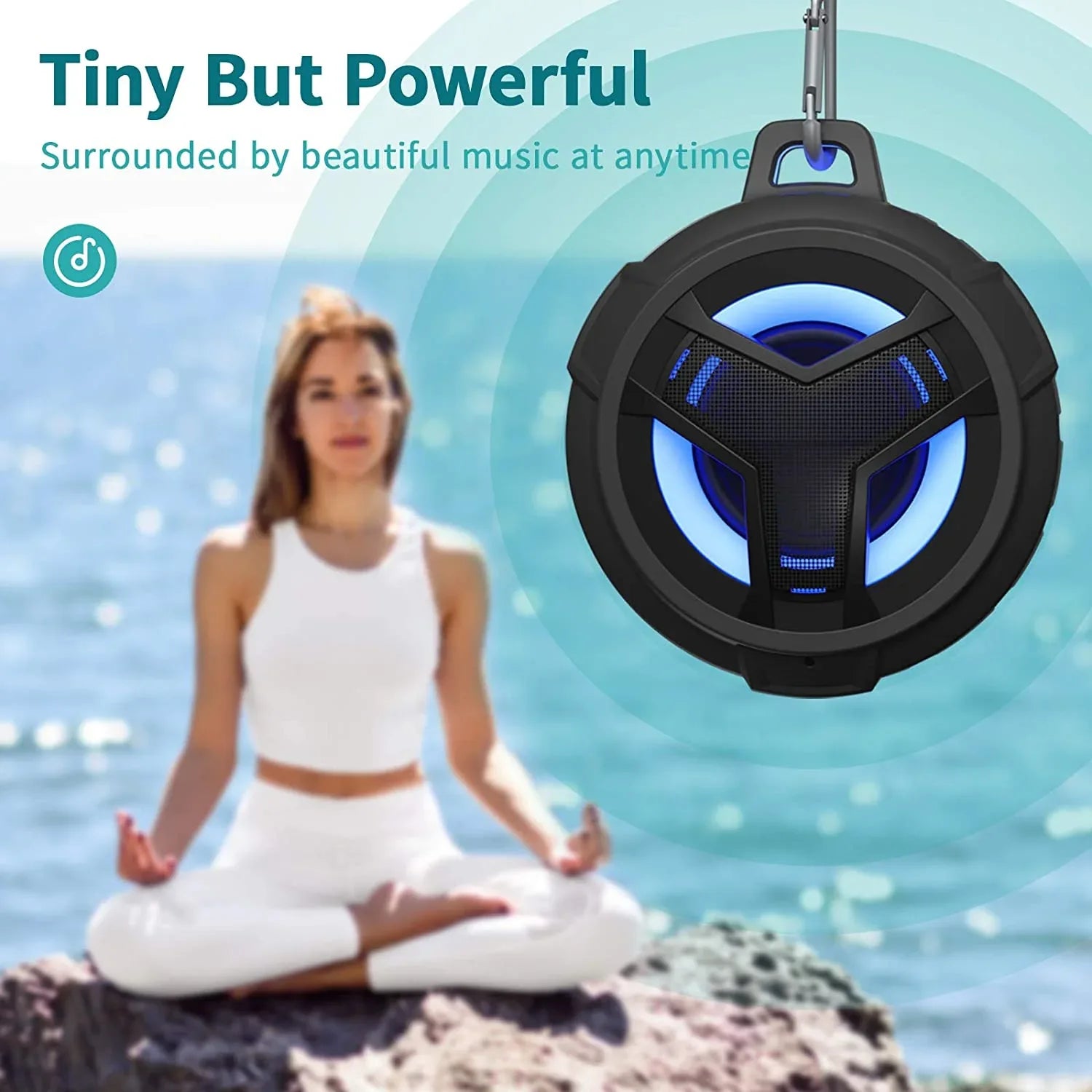 C6 Portable Wireless Bluetooth Speaker Waterproof Suction Cup Outdoor Sport Sound Box Mini Subwoofer Audio TF Mobile Loudspeaker - Dazzling Beauty Solution