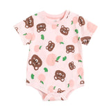 Baby Boys Girls Bodysuits Summer Cotton Toddler Clothes Cartoon Unisex Short Sleeve