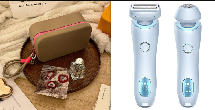 2-in-1 Rechargeable Epilator & Hair Removal Trimmer – Face, Body, Bikini, Legs & Underarms - Dazzling Beauty Solution