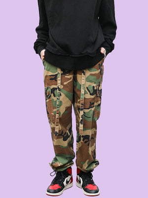 Men’s Camouflage Low-Waist Canvas Pants - Dazzling Beauty Solution