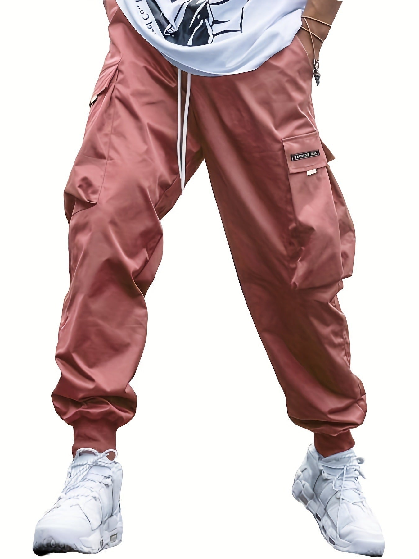 Men’s Winter Multi-Pocket Cargo Pants – Casual Hip-Hop Drawstring Streetwear Trousers - Dazzling Beauty Solution