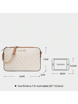 Michael Kors Jet Set Large Crossbody Bag Women Camera Bag Printed Logo Ladies Shoulder Bags for Women Casual Dress Bag Purses and Bags Women Bag