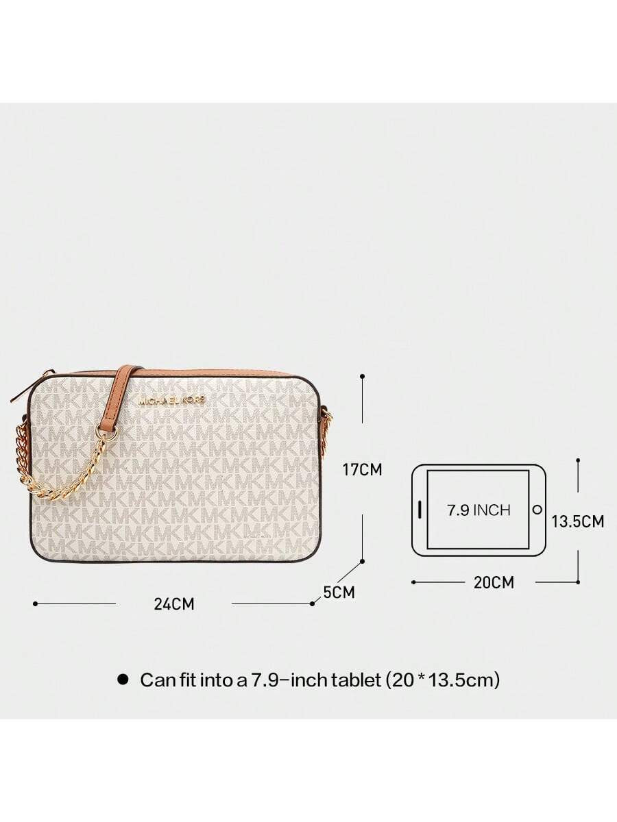 Michael Kors Jet Set Large Crossbody Bag Women Camera Bag Printed Logo Ladies Shoulder Bags for Women Casual Dress Bag Purses and Bags Women Bag