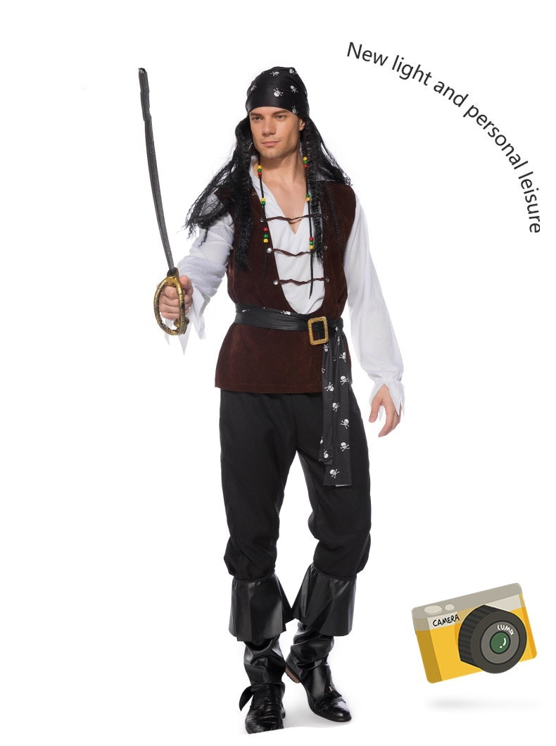 Men's Cosplay Clothes Halloween Pirates Of The Caribbean Clothing - Dazzling Beauty Solution