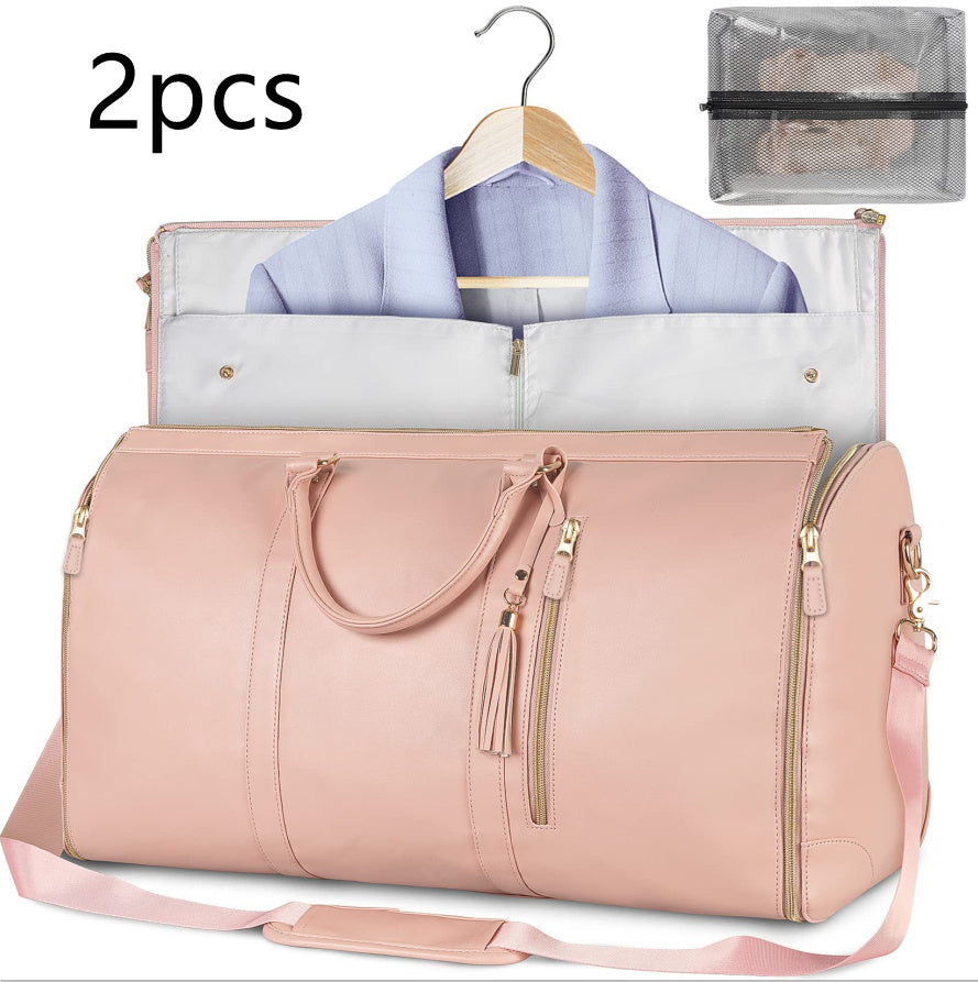 Women’s Large Capacity Travel Duffle Bag – Waterproof Foldable Suit Tote - Dazzling Beauty Solution