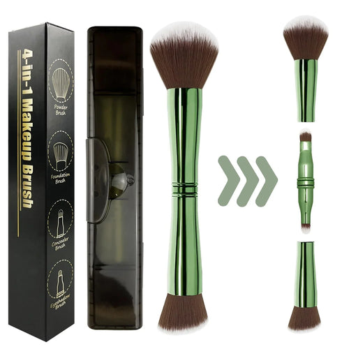 4-in-1 Travel Makeup Brush Set with Case - Dazzling Beauty Solution