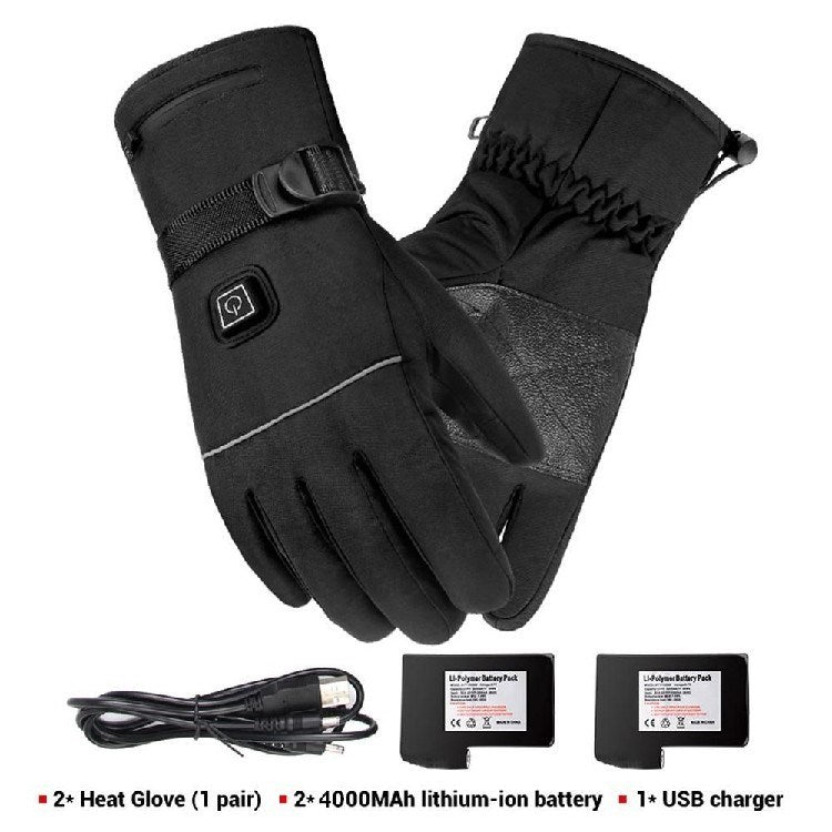 Winter Electric Heated Gloves Motorcycle Touch Screen Gloves - Dazzling Beauty Solution