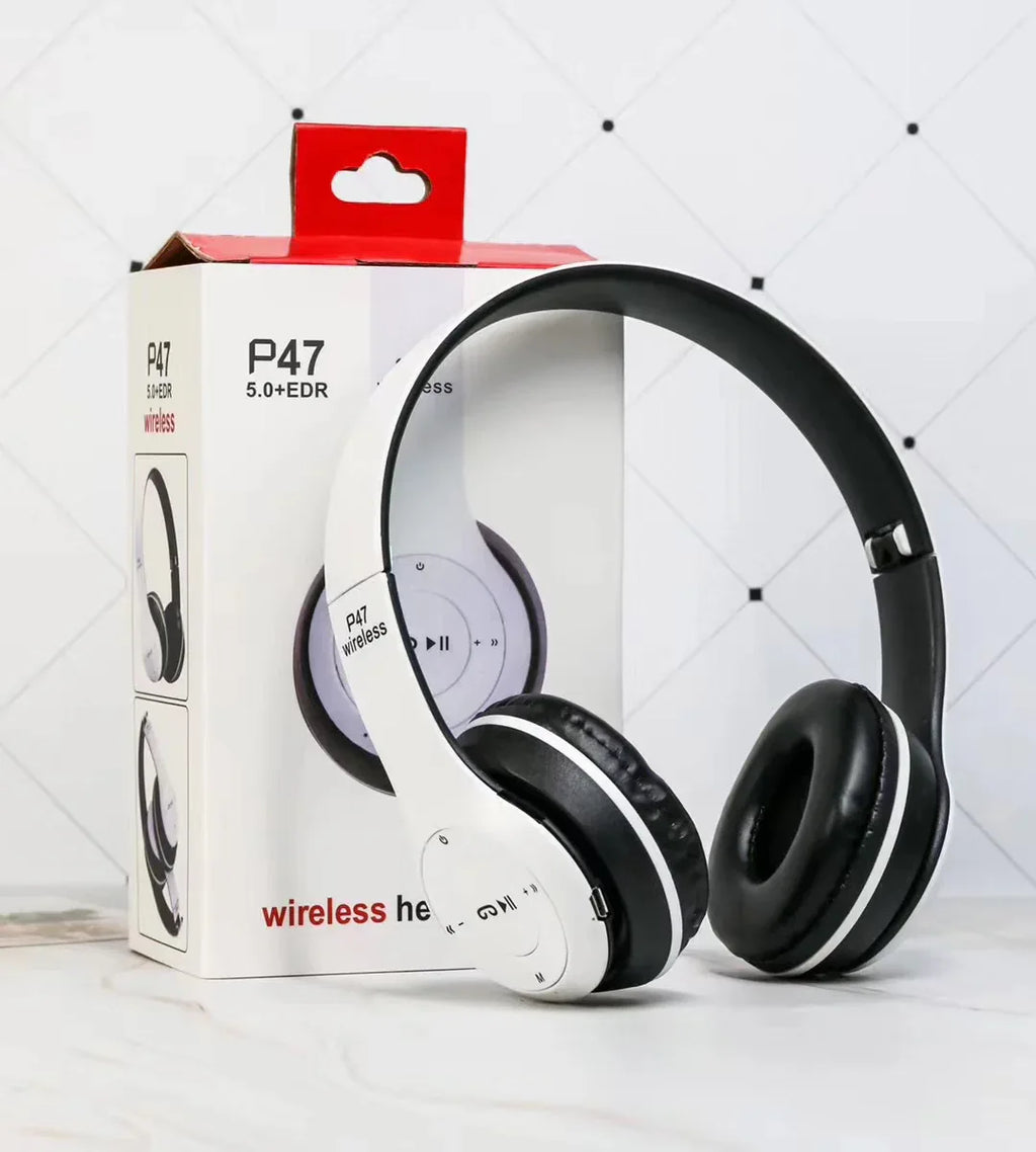 Wireless Bluetooth 5.0 Foldable Stereo Headphones with Mic – Kids & Girls Gift, TV & Gaming Compatible - Dazzling Beauty Solution