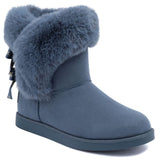 Juicy Couture Women's Slip-On Winter Snow Boots | Faux Fur Lined | Warm Fashion Booties | Sizes 5–12