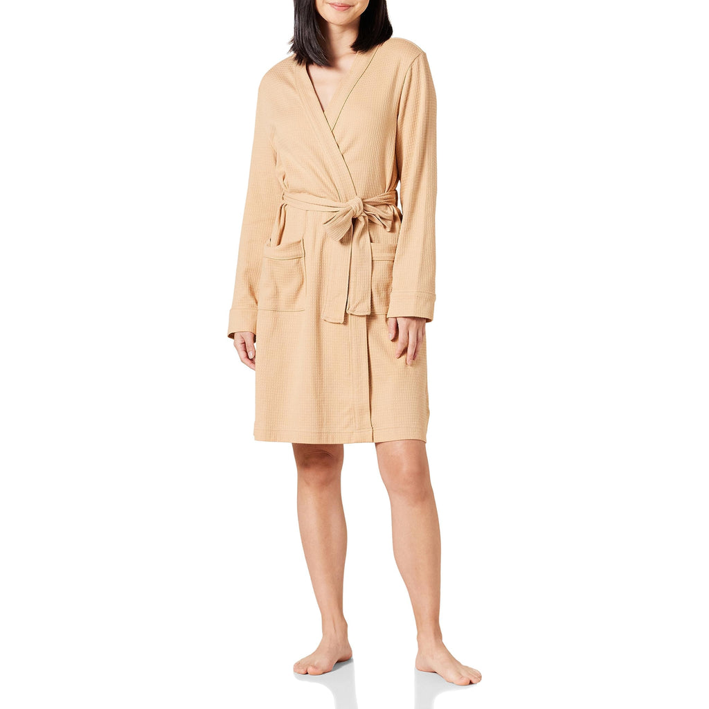 Amazon Essentials Women's Lightweight Waffle Full-Length Bath Robe (Available in Plus Size)