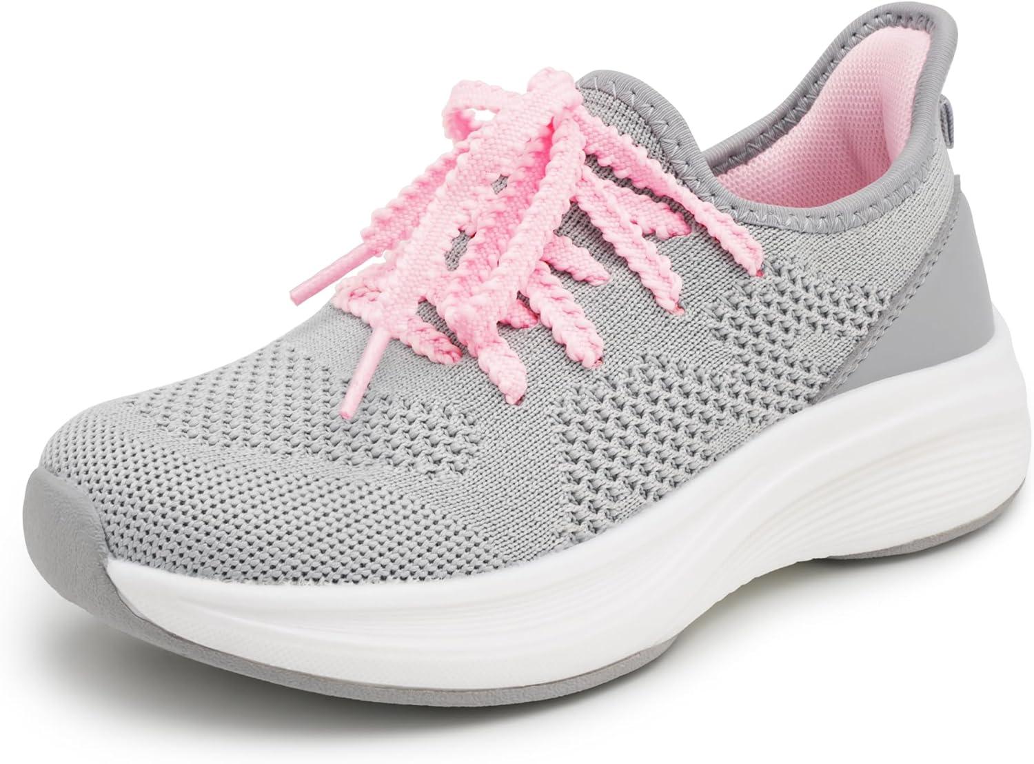 Girls Lightweight Slip-On Athletic Sneakers - Dazzling Beauty Solution