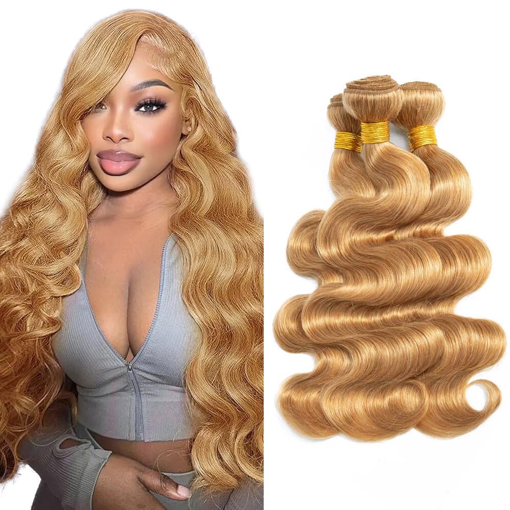 YOUNGHANN Brazilian P4/613 Body Wave Human Hair Bundles – Highlight Blonde Virgin Hair