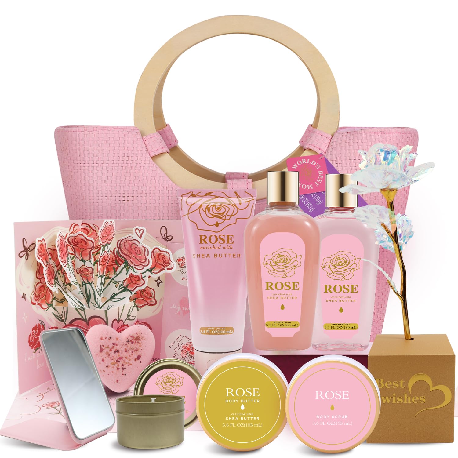 Spa Luxetique Bath Gift Set for Women – 10-Piece Home Spa Set (6 Scents)