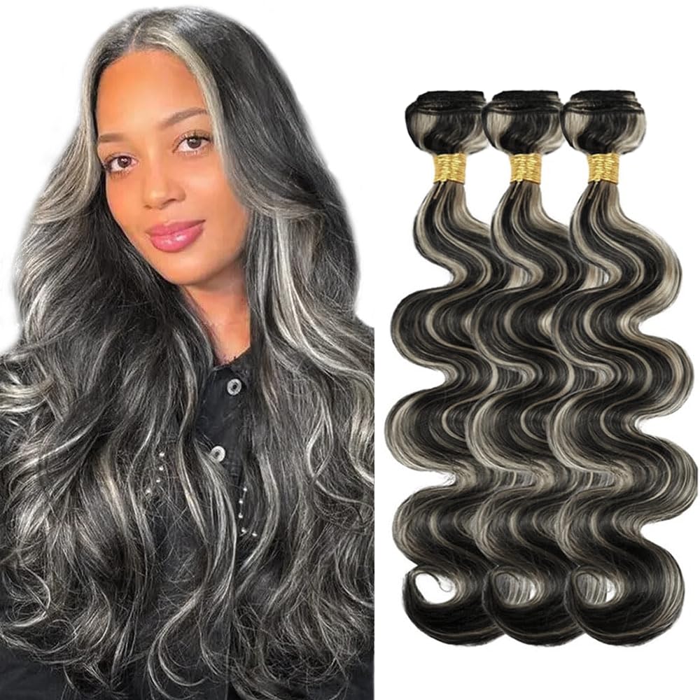 YOUNGHANN Brazilian P4/613 Body Wave Human Hair Bundles – Highlight Blonde Virgin Hair