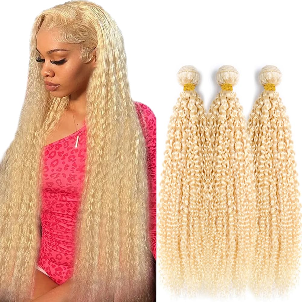 YOUNGHANN Brazilian P4/613 Body Wave Human Hair Bundles – Highlight Blonde Virgin Hair