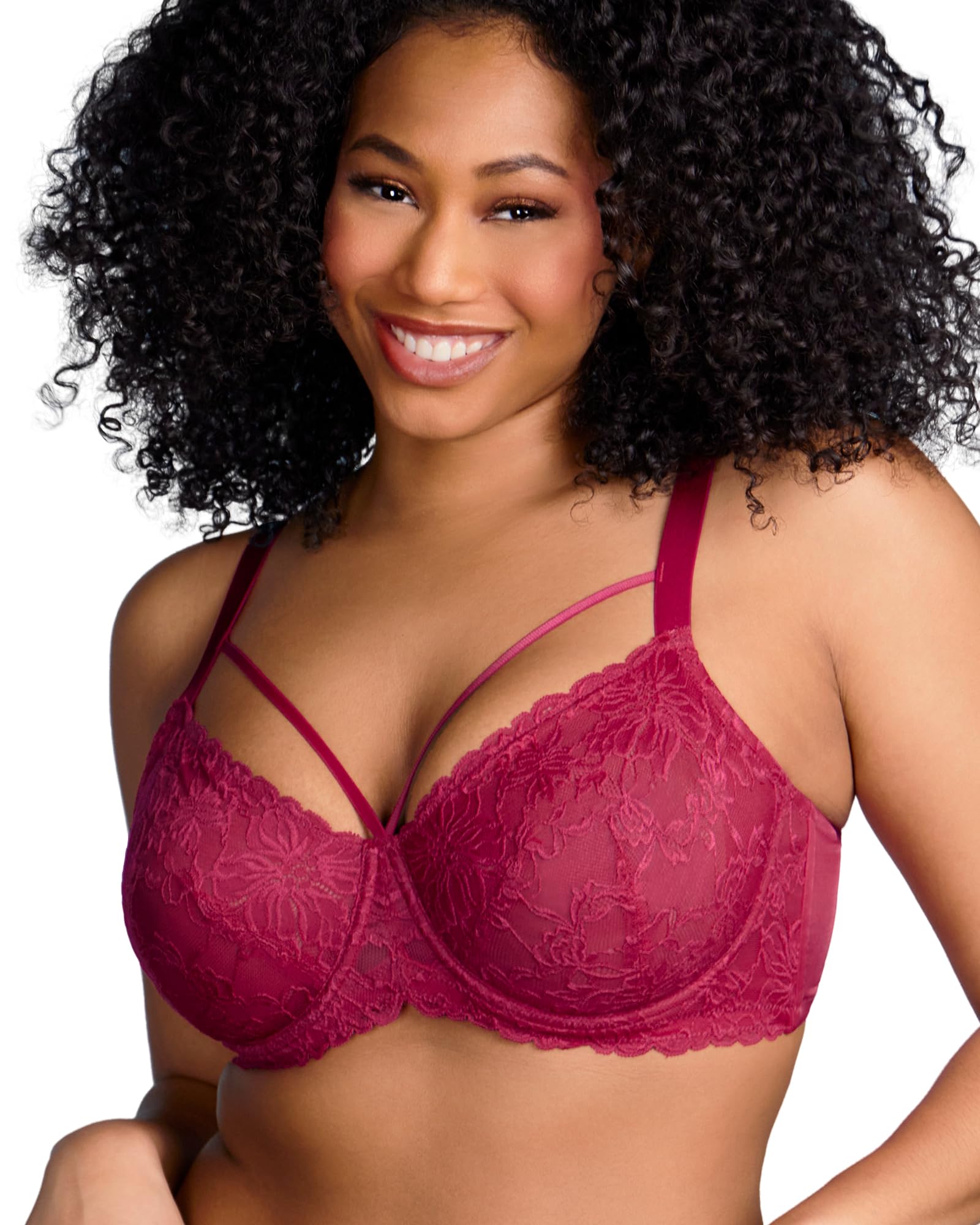 HSIA Minimizer Bras for Women Unlined Underwire Lace Bras for Large Breasts
