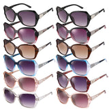 Oversized Rhinestone Sunglasses Set - Dazzling look.