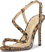 Jessica Simpson Jaycin High Heel Sandal | Satin Slip-On | Sizes 5–9.5