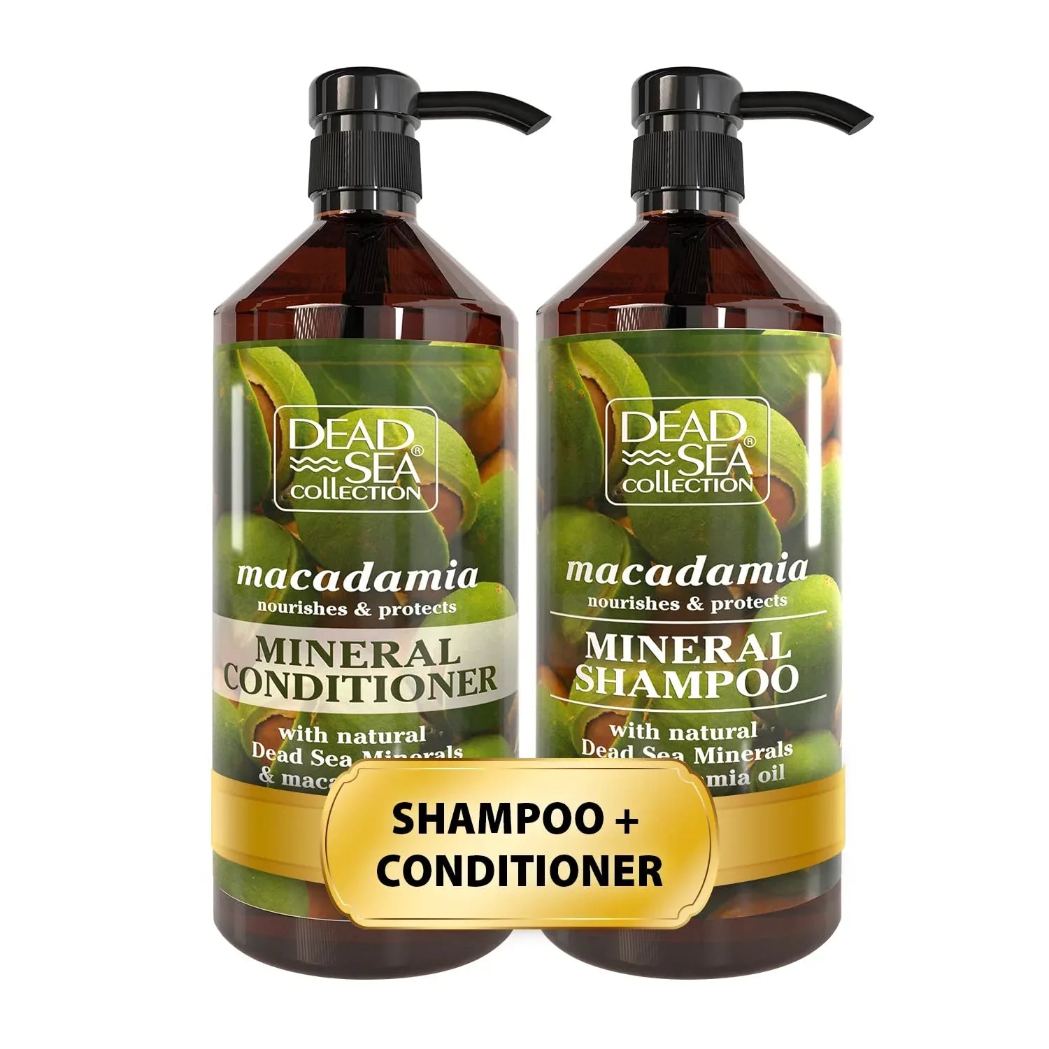 Dead Sea Minerals Shampoo & Conditioner Set - Dazzling Beauty Solution