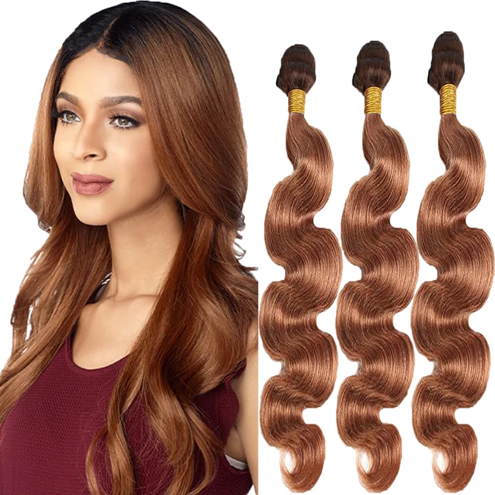 YOUNGHANN Brazilian P4/613 Body Wave Human Hair Bundles – Highlight Blonde Virgin Hair